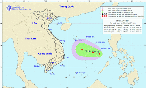 Áp thấp nhiệt đới có khả năng mạnh lên thành bão, hướng về vịnh Bắc Bộ